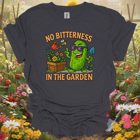 Charcoal tee showing no bitterness in the garden funny pickle for plant lovers