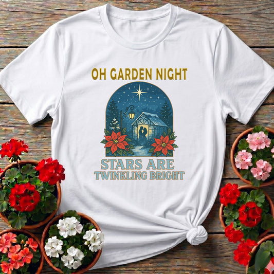 Oh Garden Night Stars Twinkling Bright T-shirt - GardeningTshirts