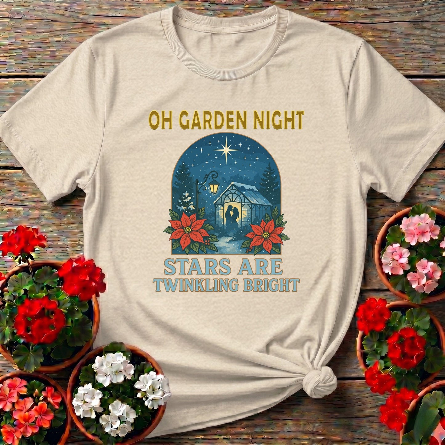 Oh Garden Night Stars Twinkling Bright T-shirt - GardeningTshirts