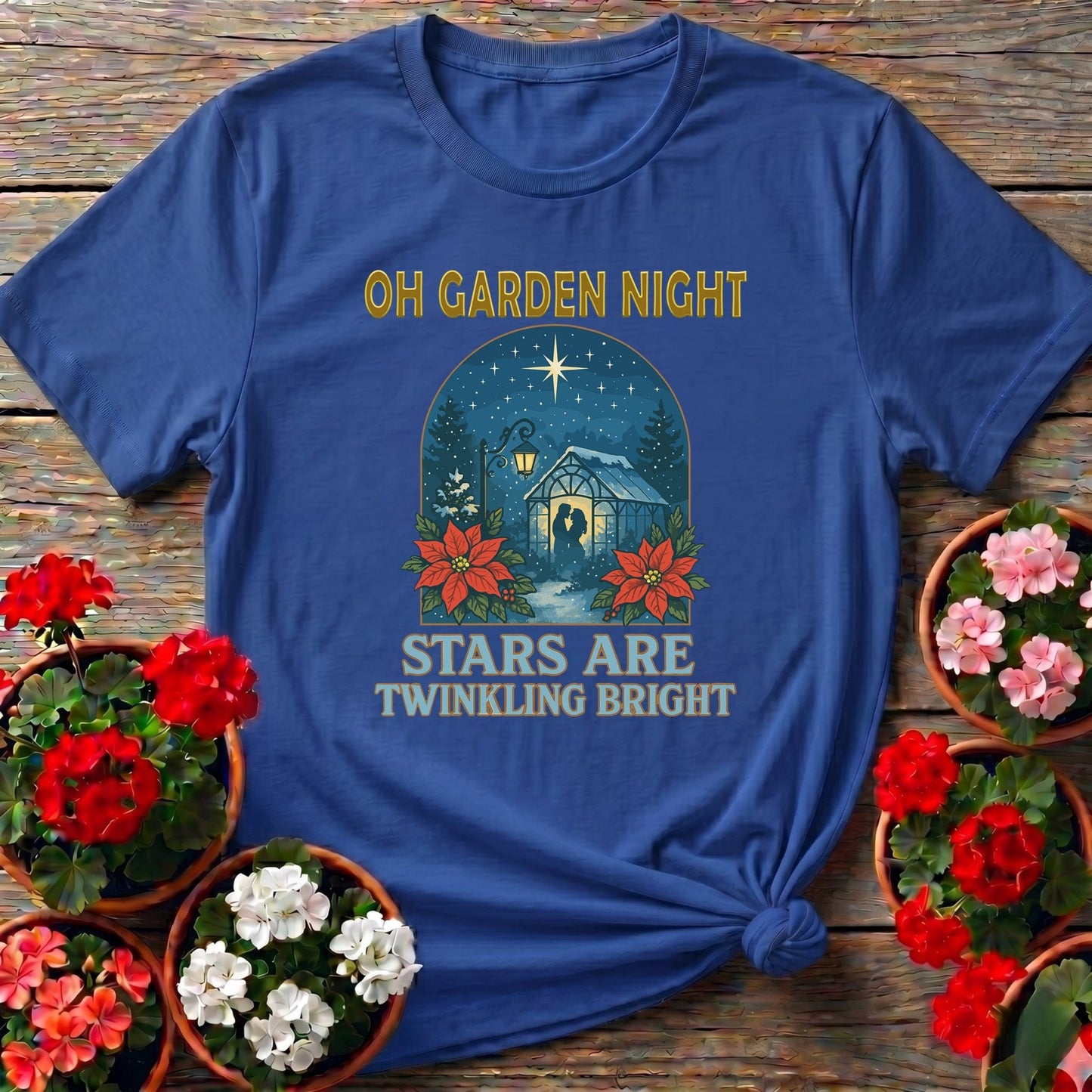 Oh Garden Night Stars Twinkling Bright T-shirt - GardeningTshirts