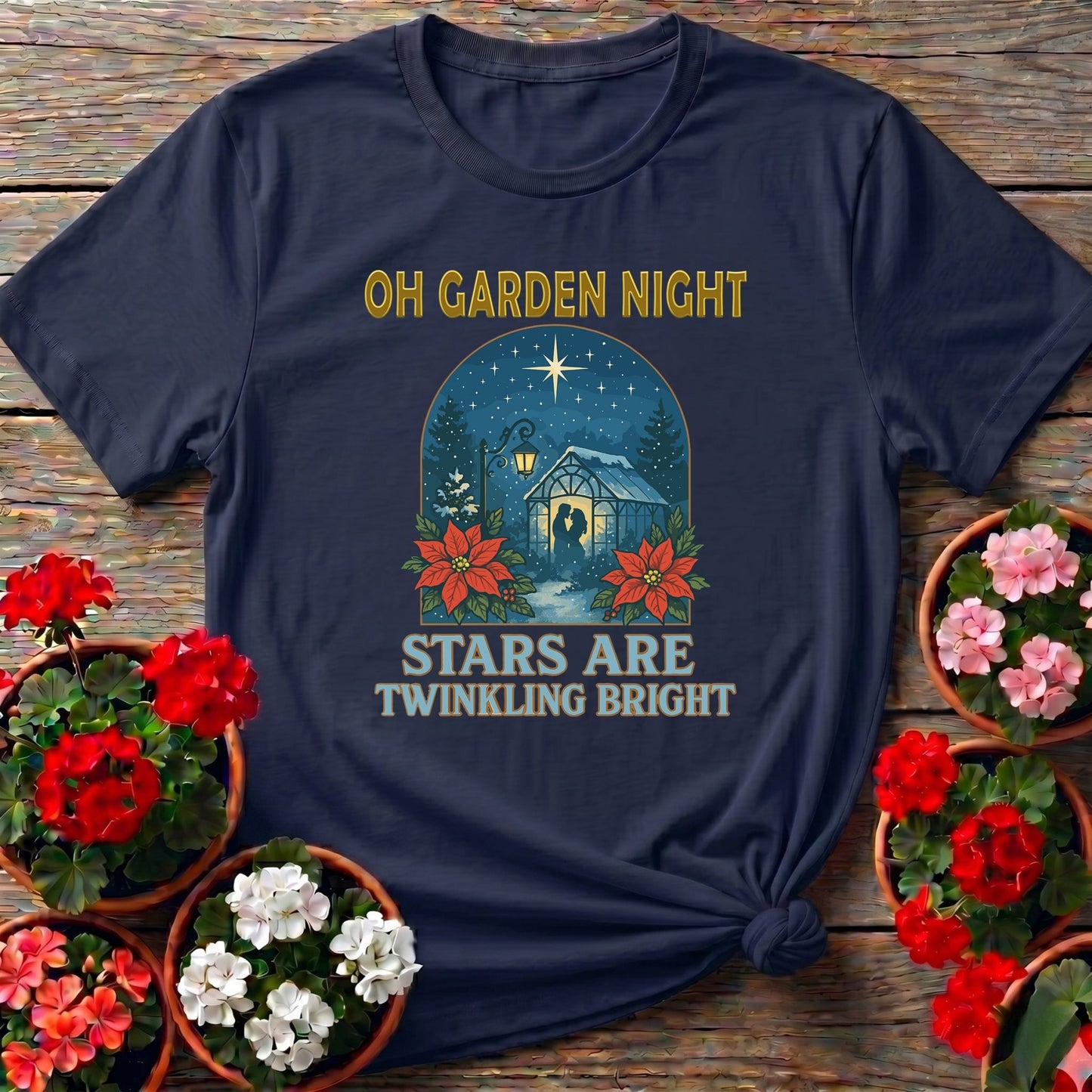 Oh Garden Night Stars Twinkling Bright T-shirt - GardeningTshirts