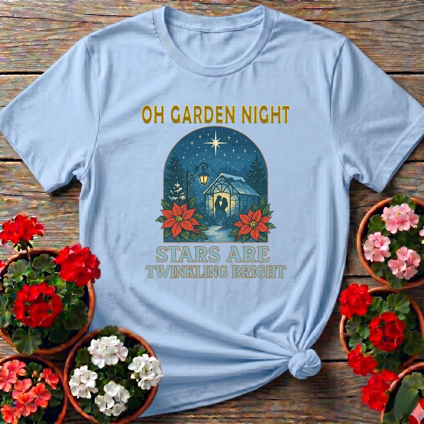 Oh Garden Night Stars Twinkling Bright T-shirt - GardeningTshirts