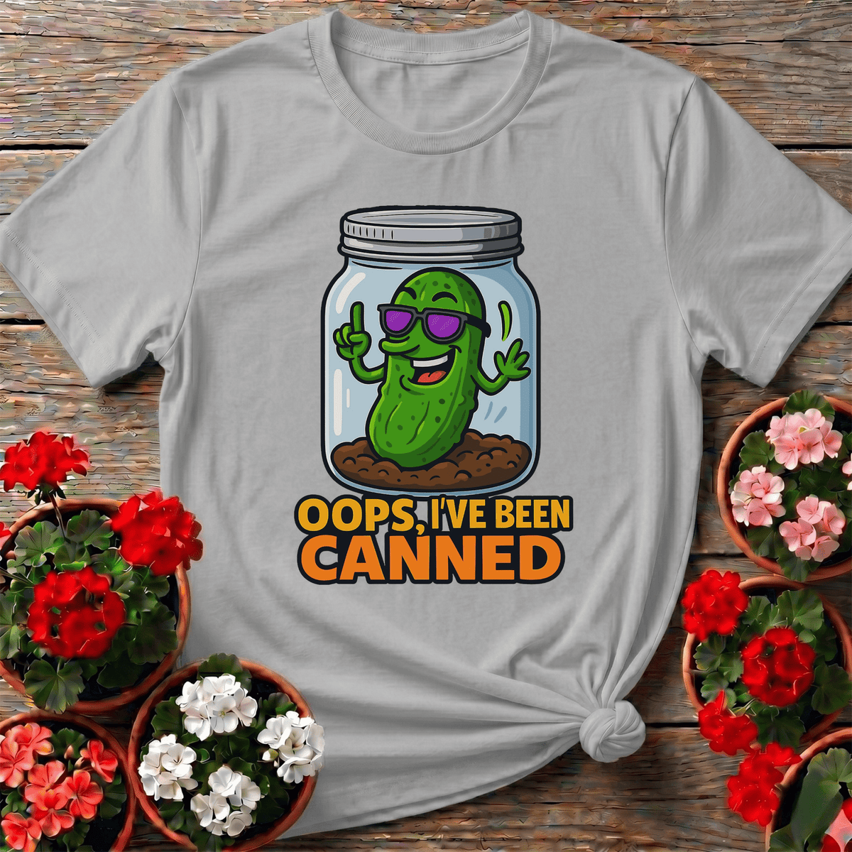 Oops Ive Been Canned Funny Pickle Jar T-shirt - GardeningTshirts