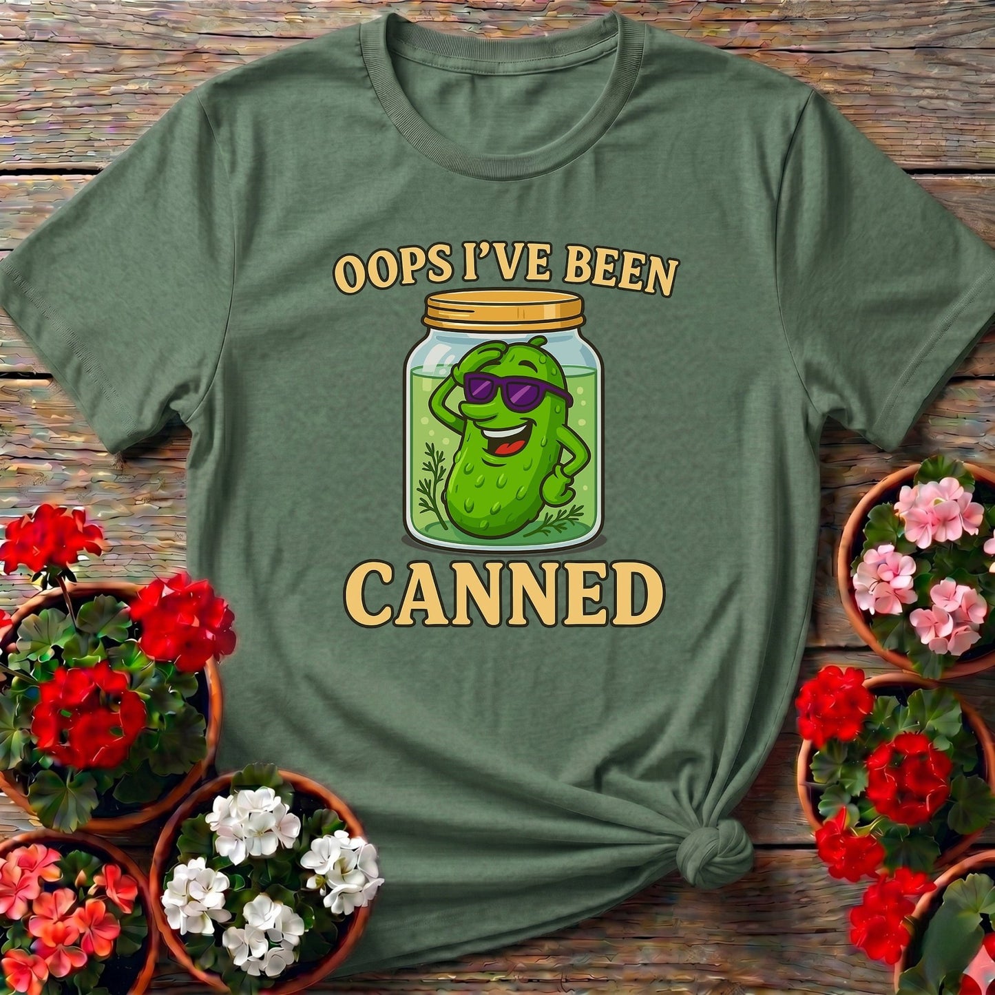 Oops Ive Been Canned Pickling Humor T-shirt - GardeningTshirts