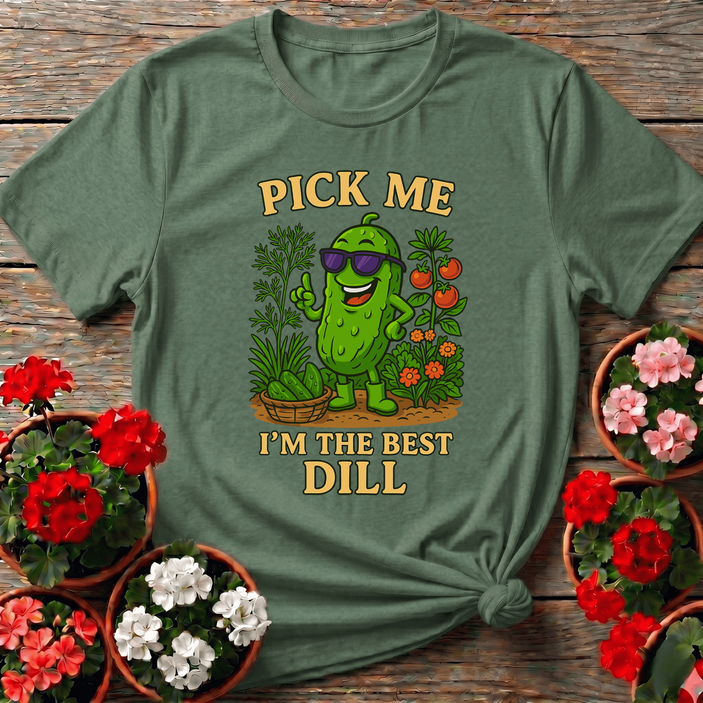 Pick Me Im The Best Dill Funny Pickle T-shirt - GardeningTshirts