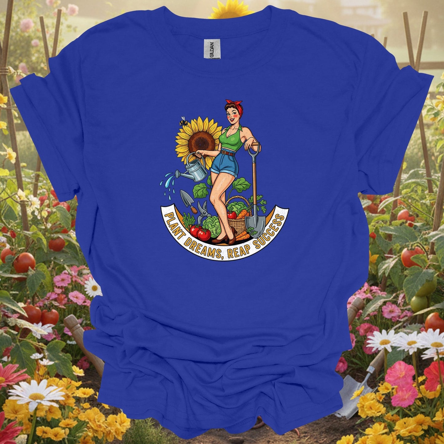 Royal plant dreams reap success gardening shirt for sassy gardeners, vintage art fans, goal-setters, floral lovers, and as...