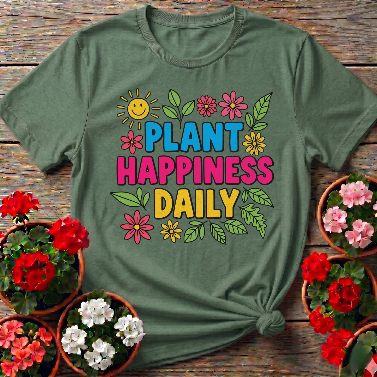 Plant Happiness Daily Tee - GardeningTshirts