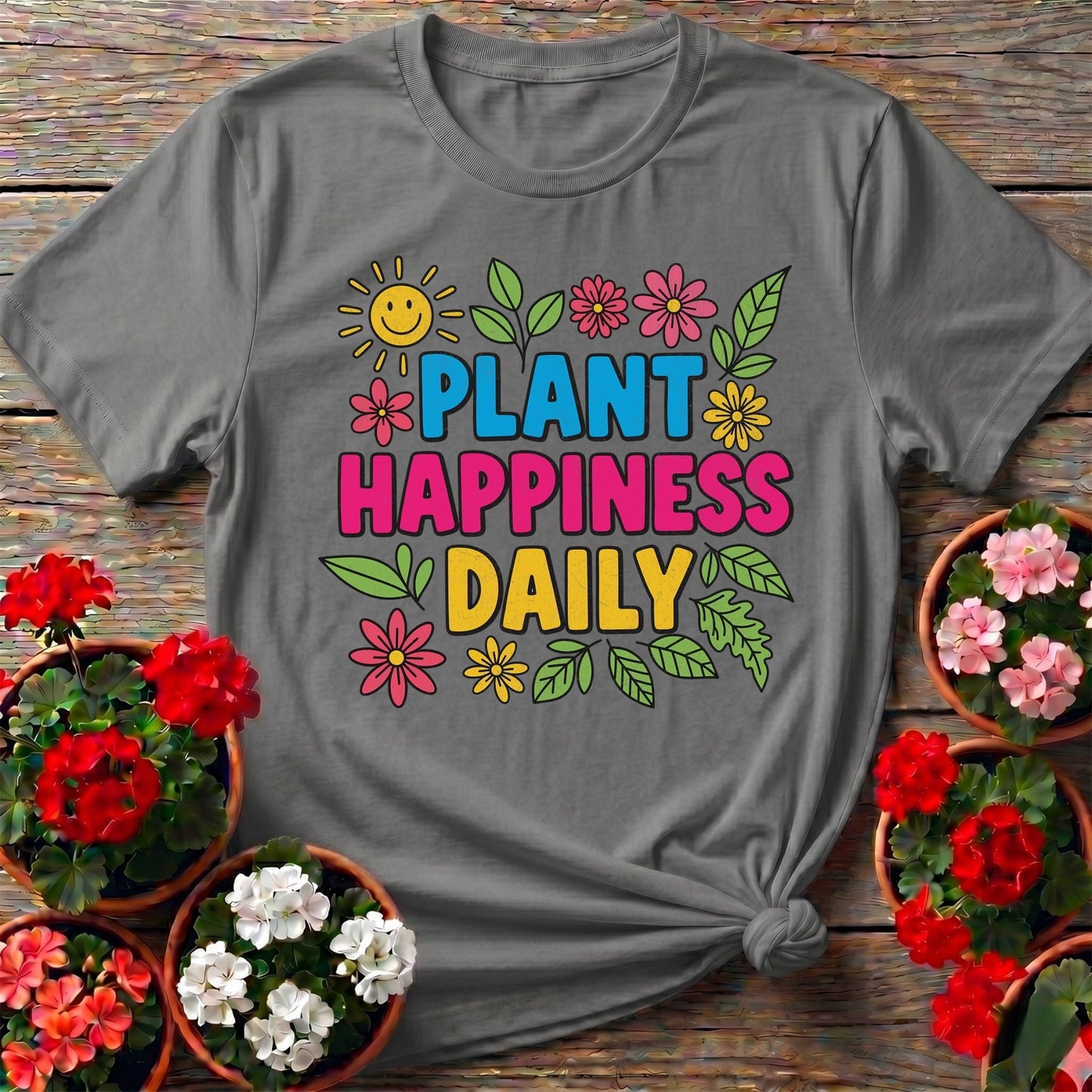 Plant Happiness Daily Tee - GardeningTshirts