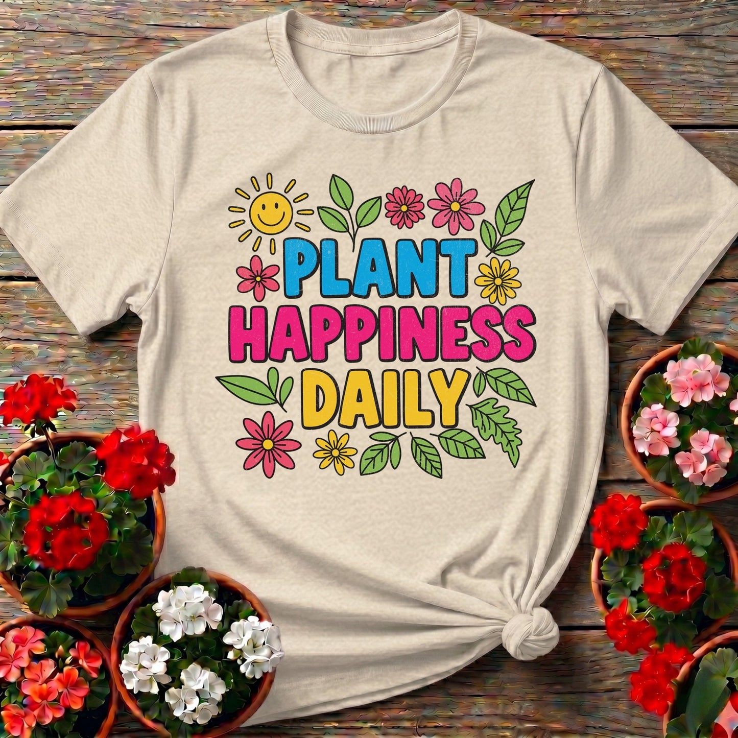 Plant Happiness Daily Tee - GardeningTshirts