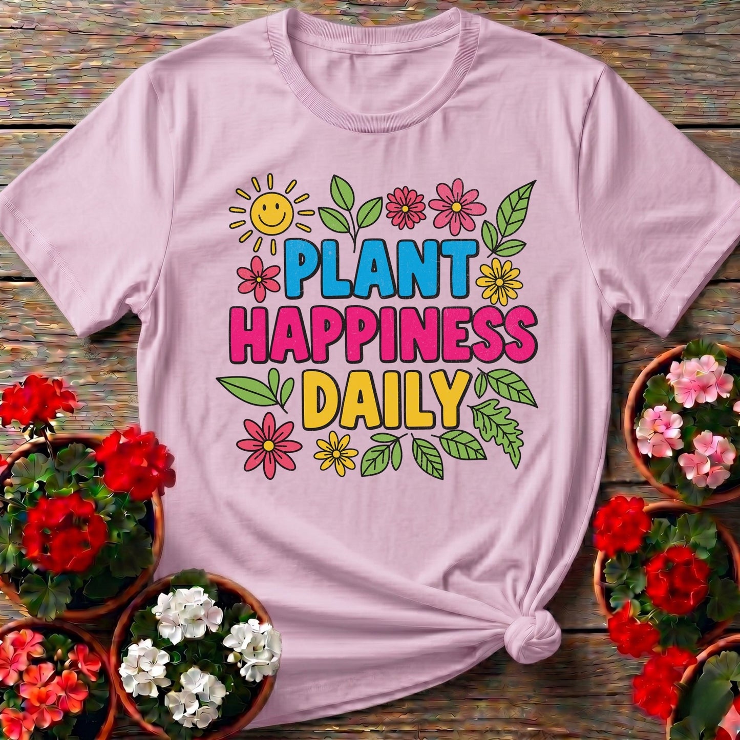 Plant Happiness Daily Tee - GardeningTshirts