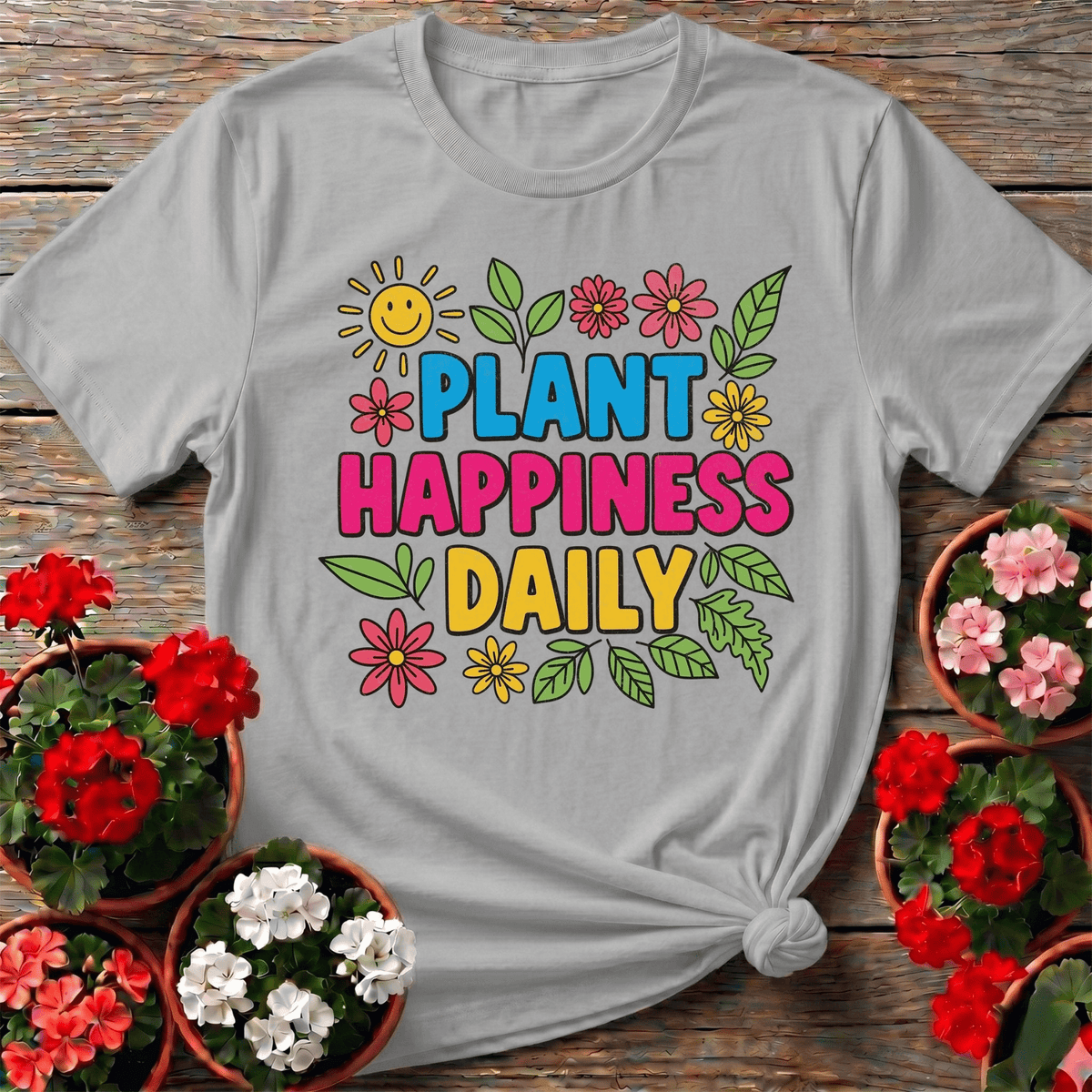 Plant Happiness Daily Tee - GardeningTshirts