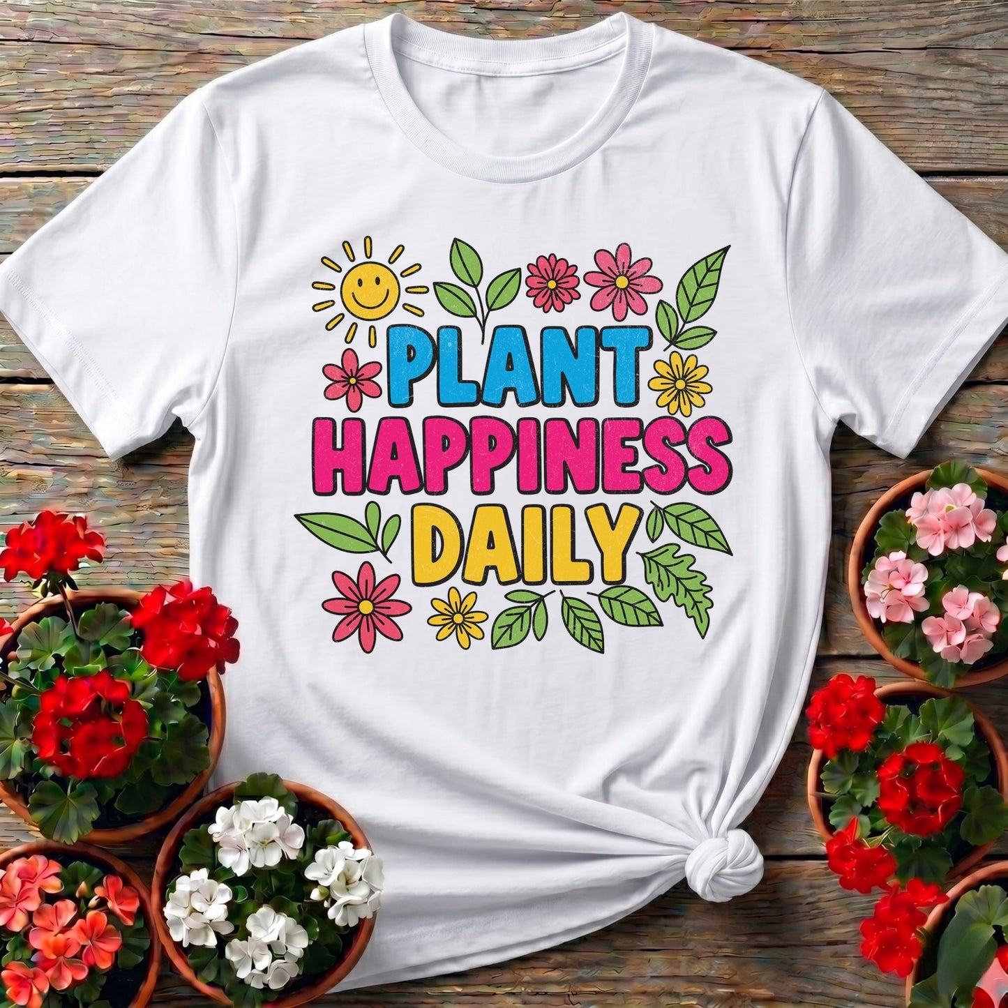 Plant Happiness Daily Tee - GardeningTshirts