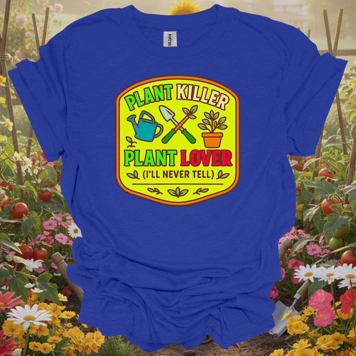 Royal tshirt showing embrace the reality of the growing season with this hilarious badge design for abundance manifestors celebrating productive harvests
