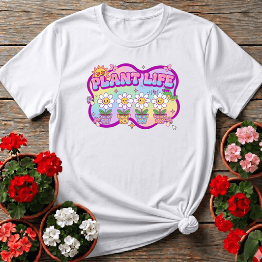 Plant Life Kawaii Daisy Gardening T-Shirt for Plant Lovers - GardeningTshirts