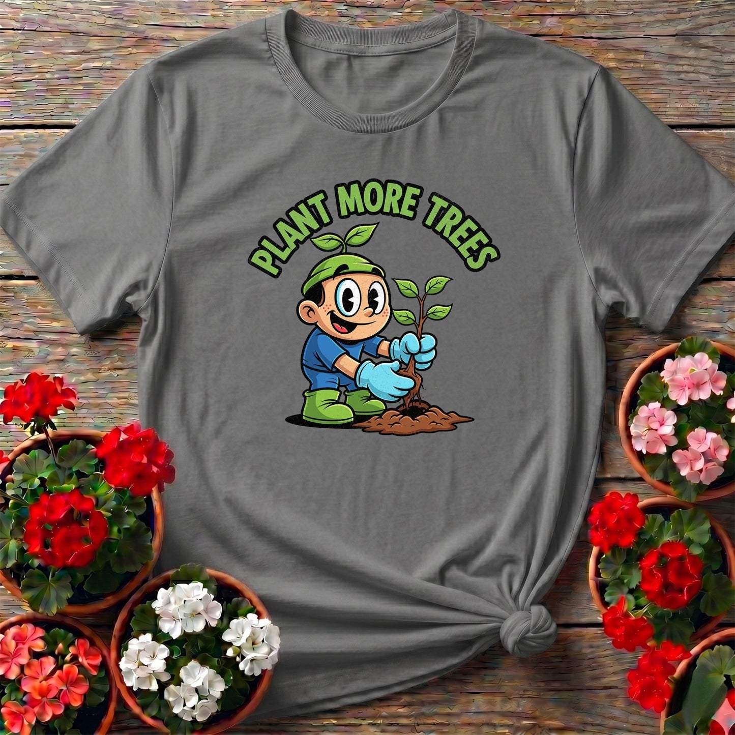 Plant More Trees Environmental T-shirt - GardeningTshirts