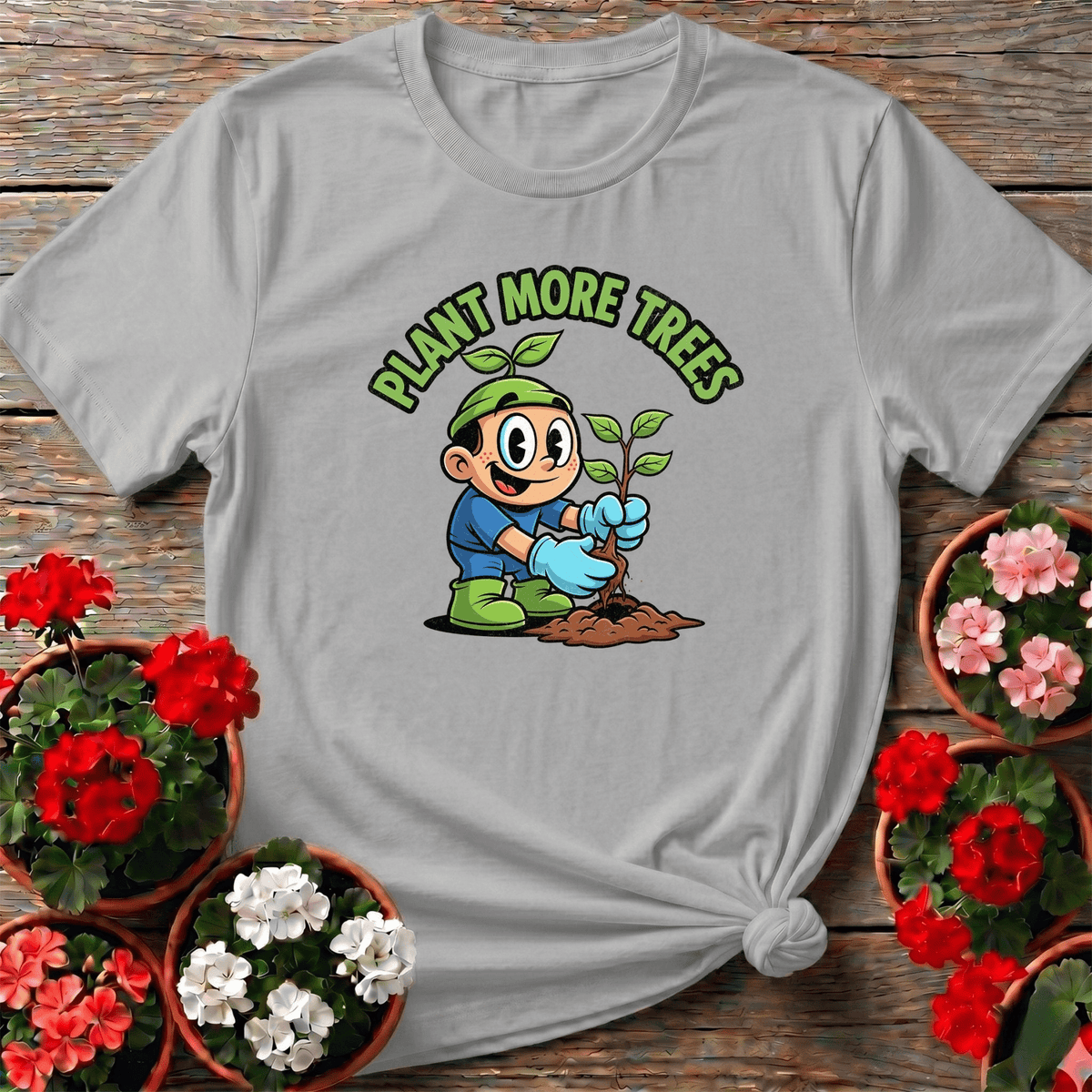 Plant More Trees Environmental T-shirt - GardeningTshirts