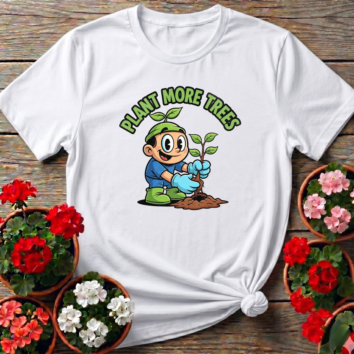 Plant More Trees Environmental T-shirt - GardeningTshirts