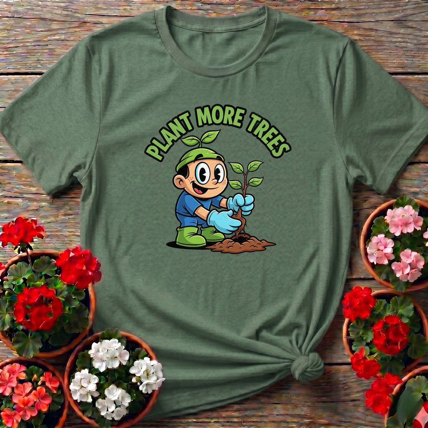 Plant More Trees Environmental T-shirt - GardeningTshirts
