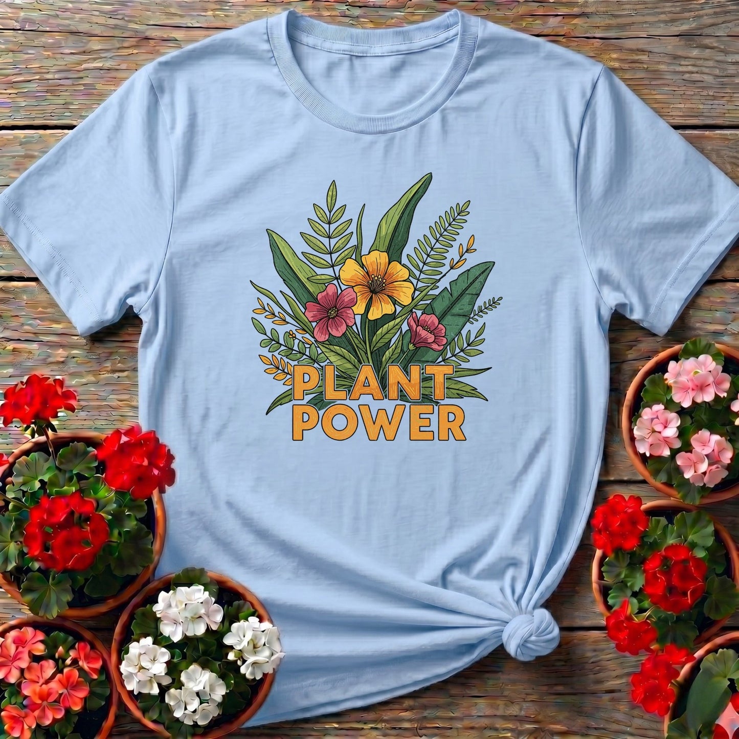 PLANT POWER Bold Botanical T-shirt - GardeningTshirts