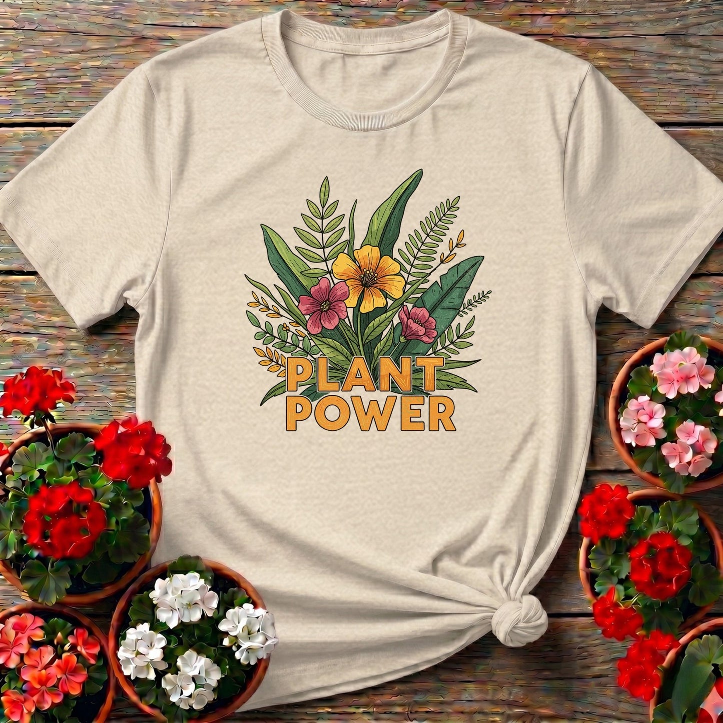 PLANT POWER Bold Botanical T-shirt - GardeningTshirts