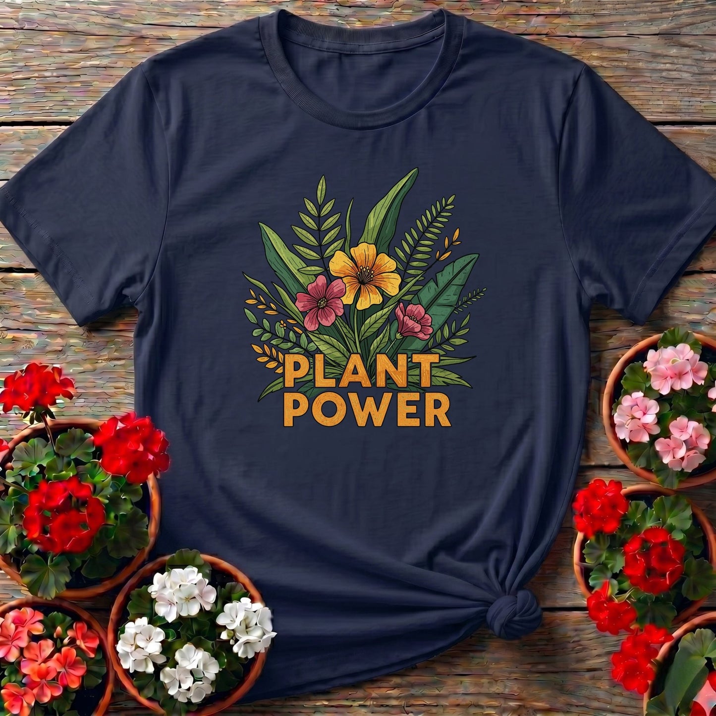 PLANT POWER Bold Botanical T-shirt - GardeningTshirts