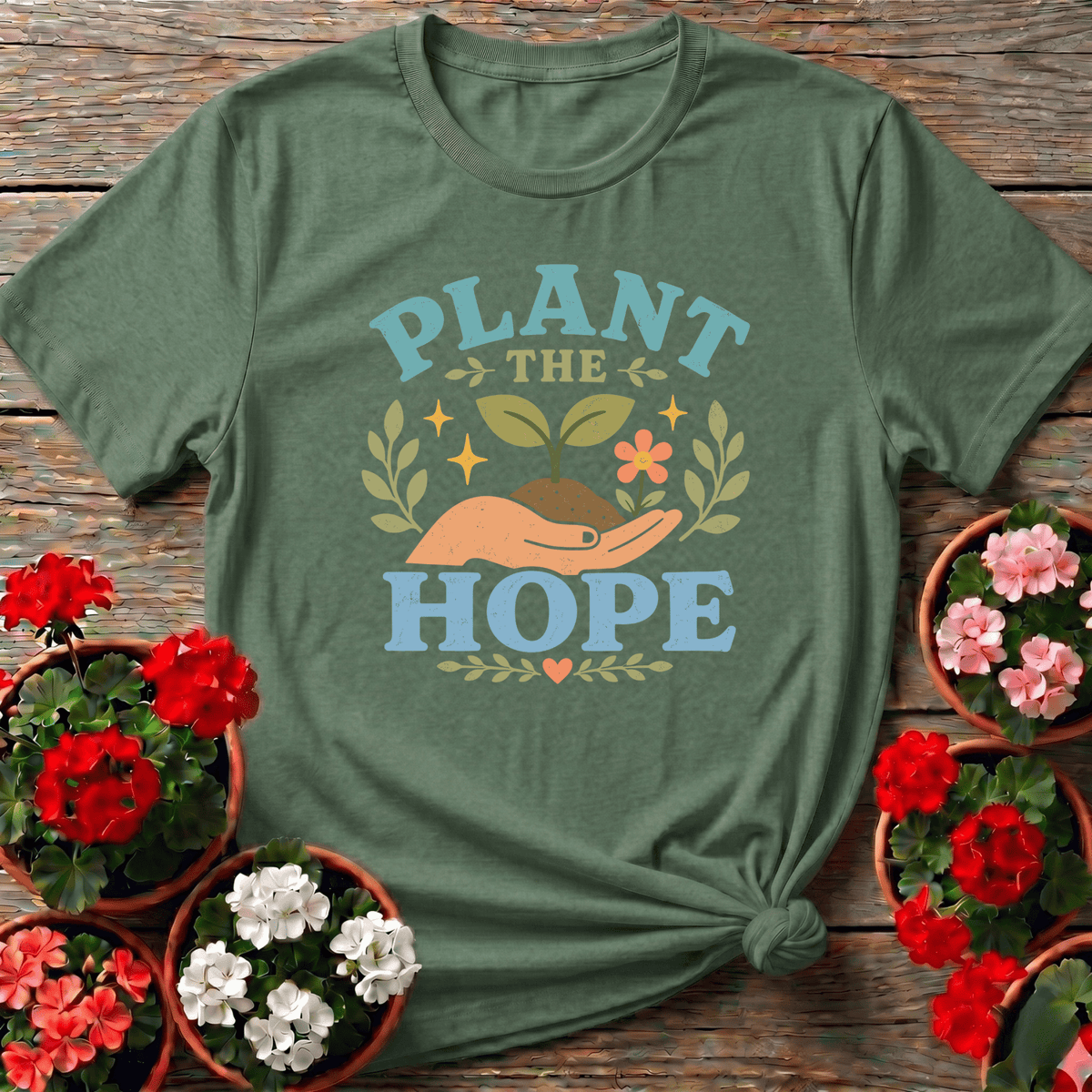 Plant The Hope Gardening Tee for Garden Lovers - GardeningTshirts