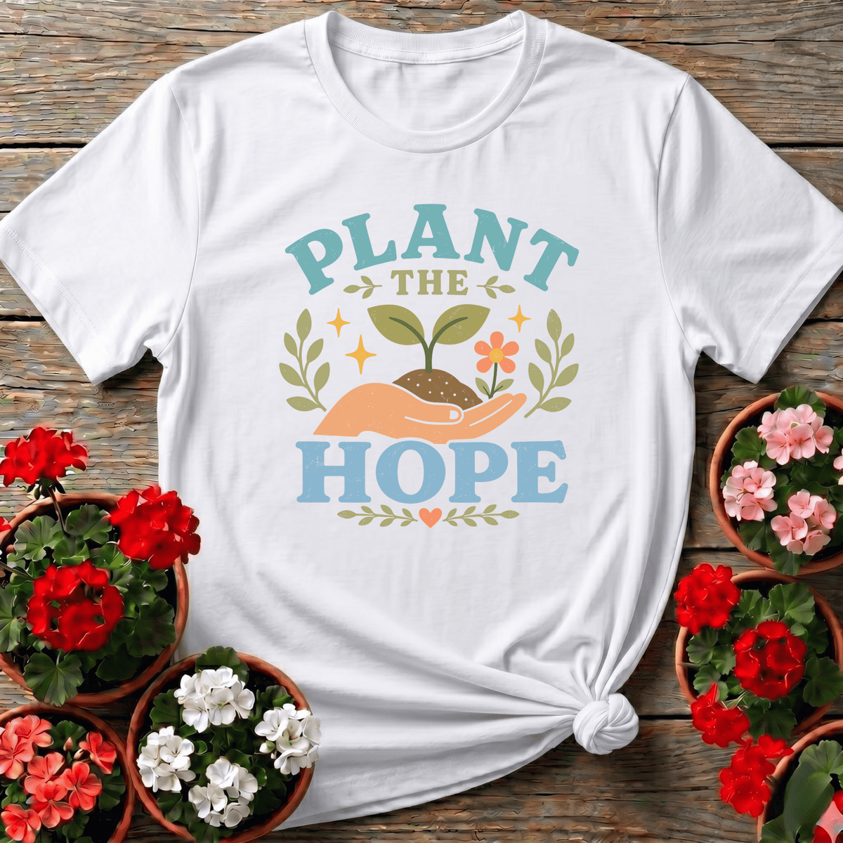 Plant The Hope Gardening Tee for Garden Lovers - GardeningTshirts