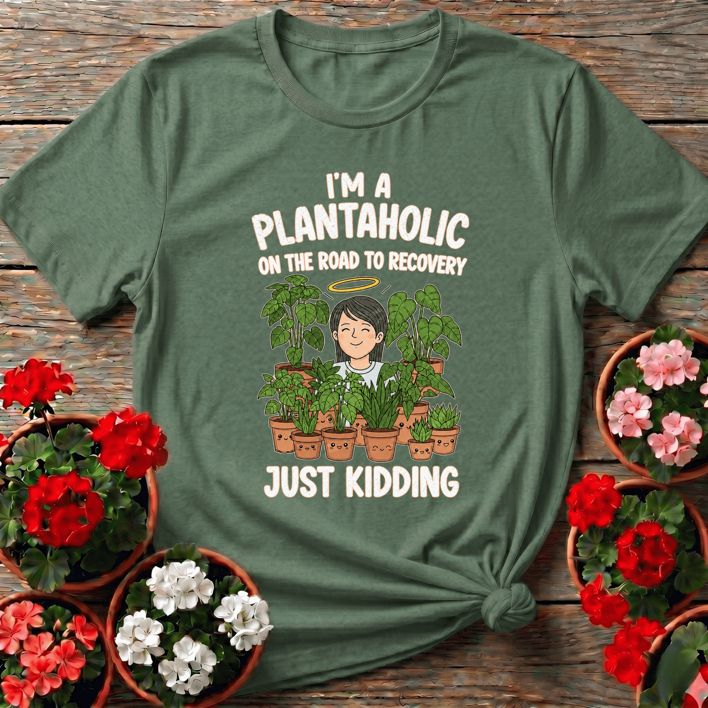 Plantaholic On Road To Recovery Funny Plant Tee - GardeningTshirts