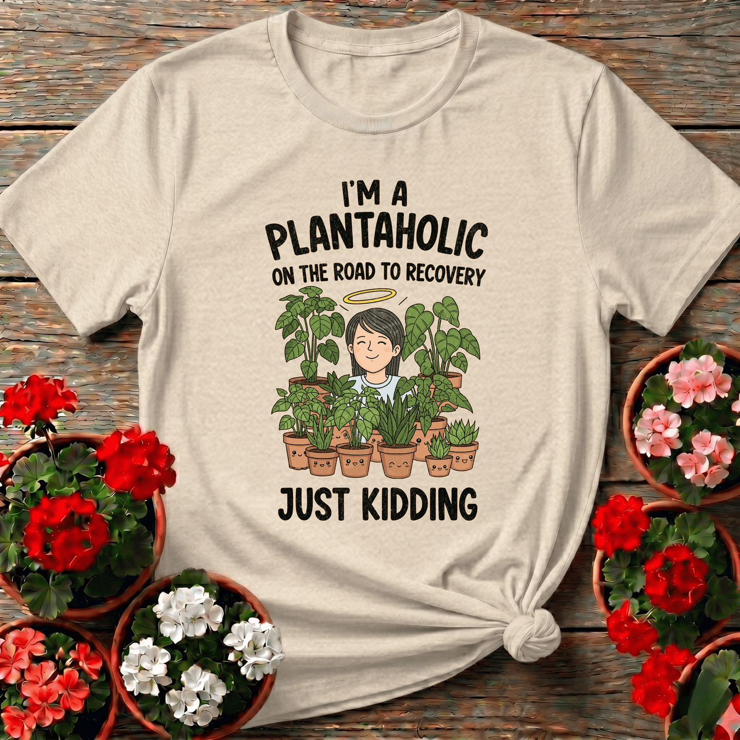 Plantaholic On Road To Recovery Funny Plant Tee - GardeningTshirts