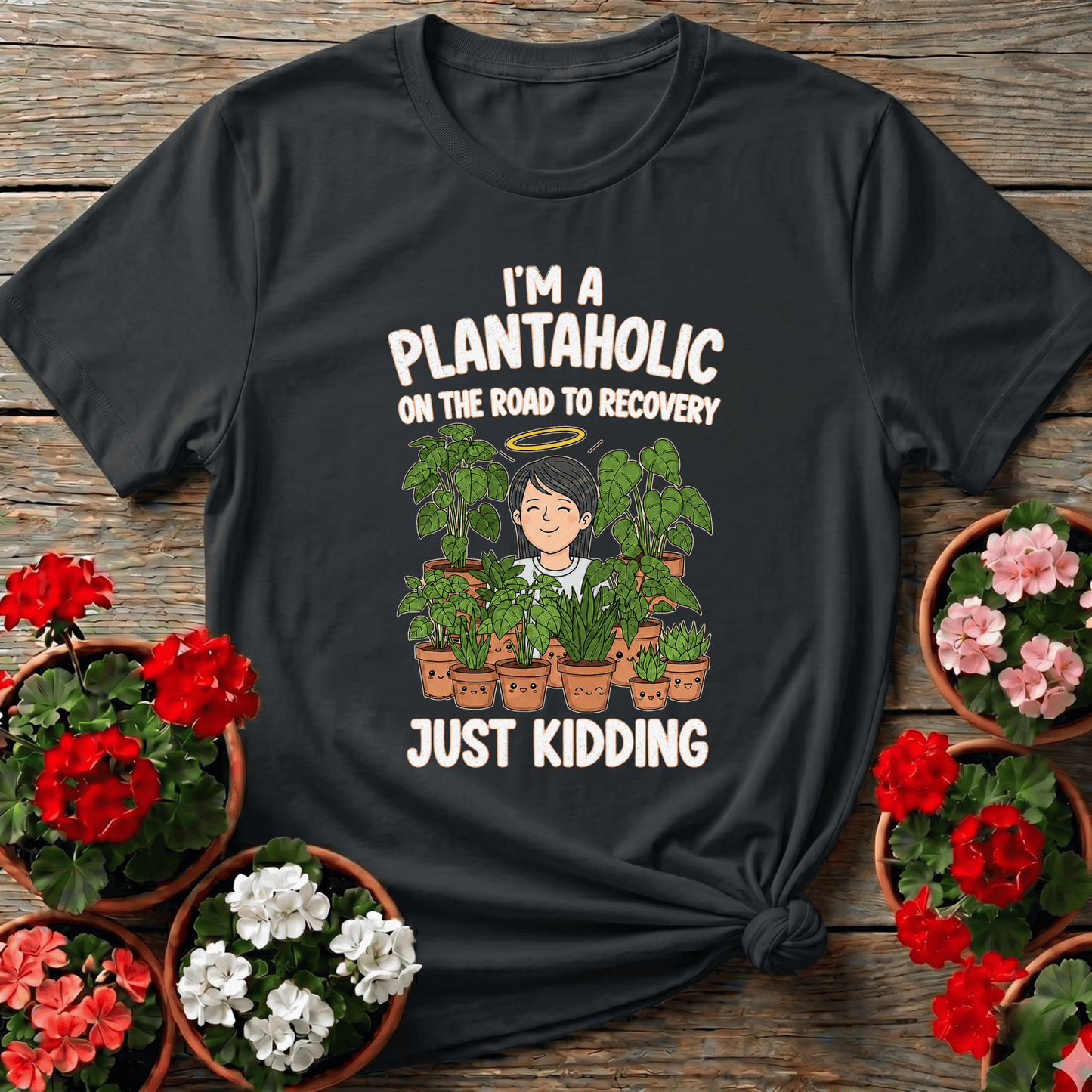 Plantaholic On Road To Recovery Funny Plant Tee - GardeningTshirts