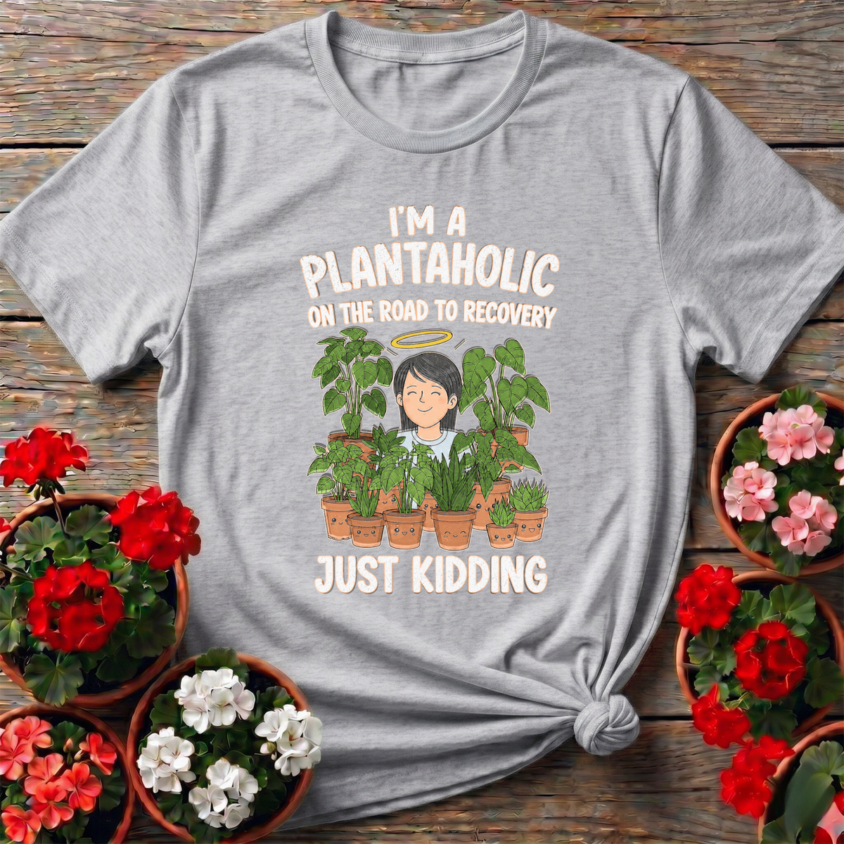 Plantaholic On Road To Recovery Funny Plant Tee - GardeningTshirts