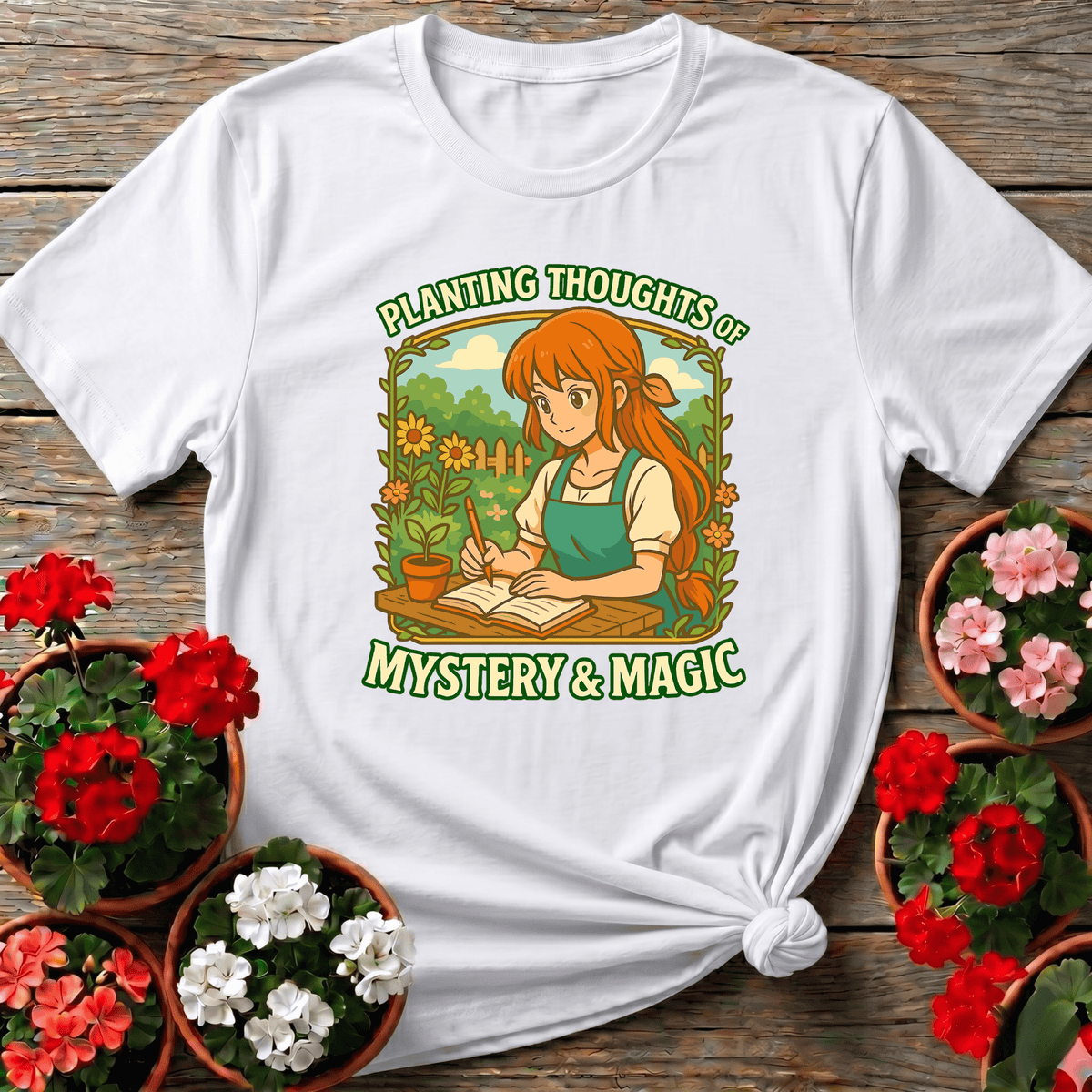 Planting Thoughts of Mystery and Magic Gardening Tee - GardeningTshirts