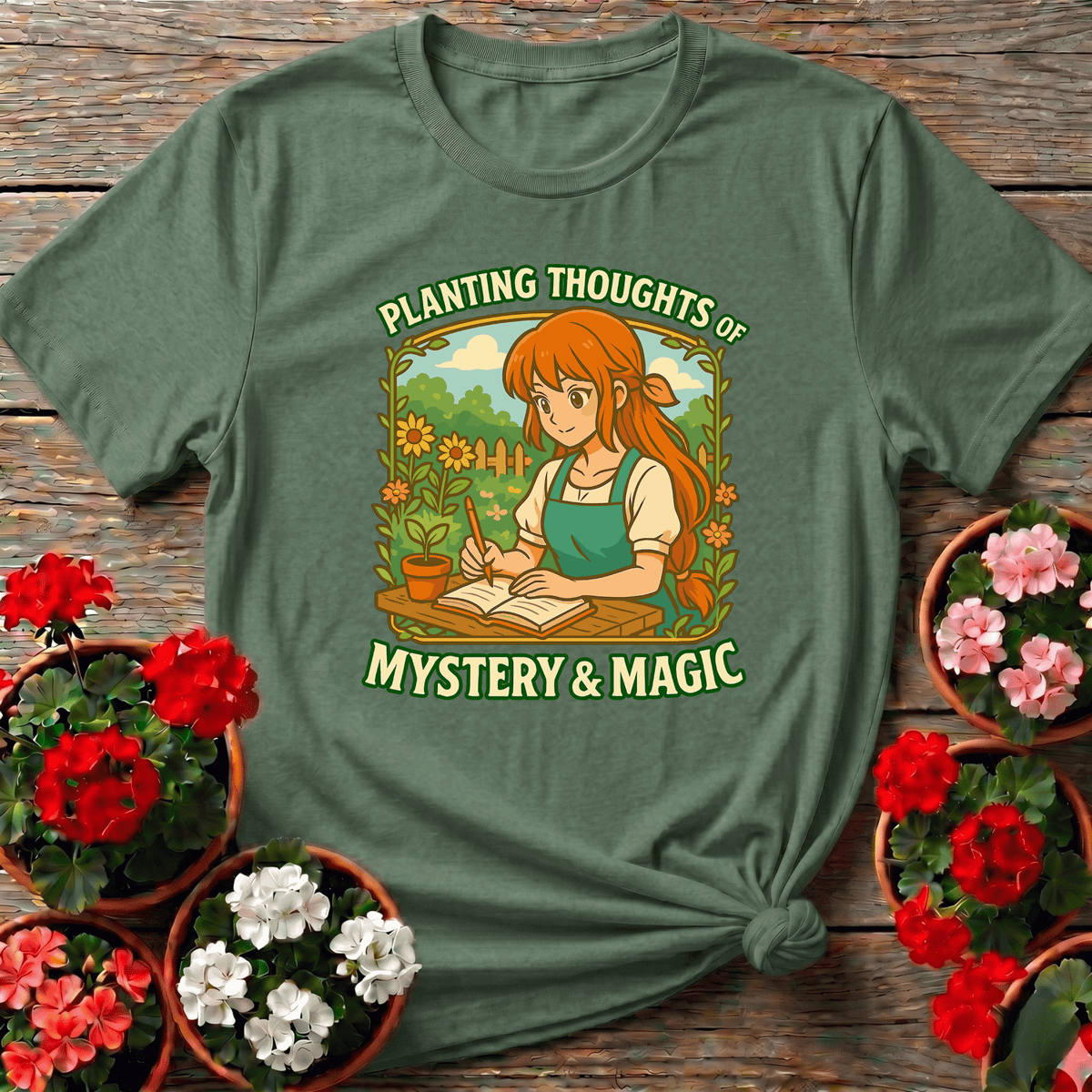 Planting Thoughts of Mystery and Magic Gardening Tee - GardeningTshirts