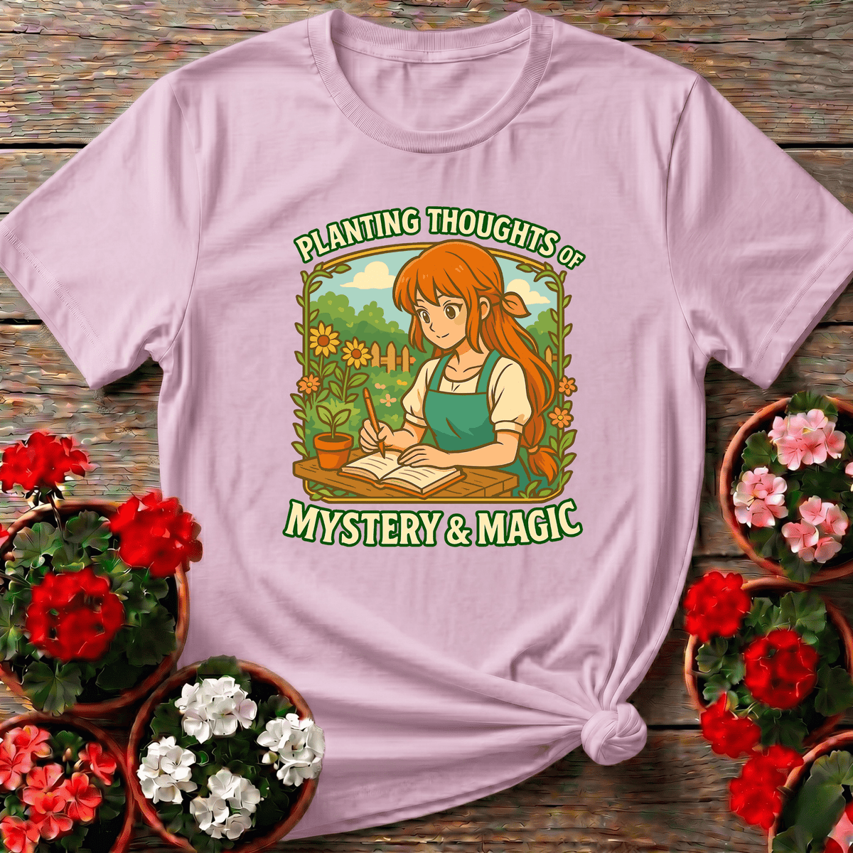 Planting Thoughts of Mystery and Magic Gardening Tee - GardeningTshirts