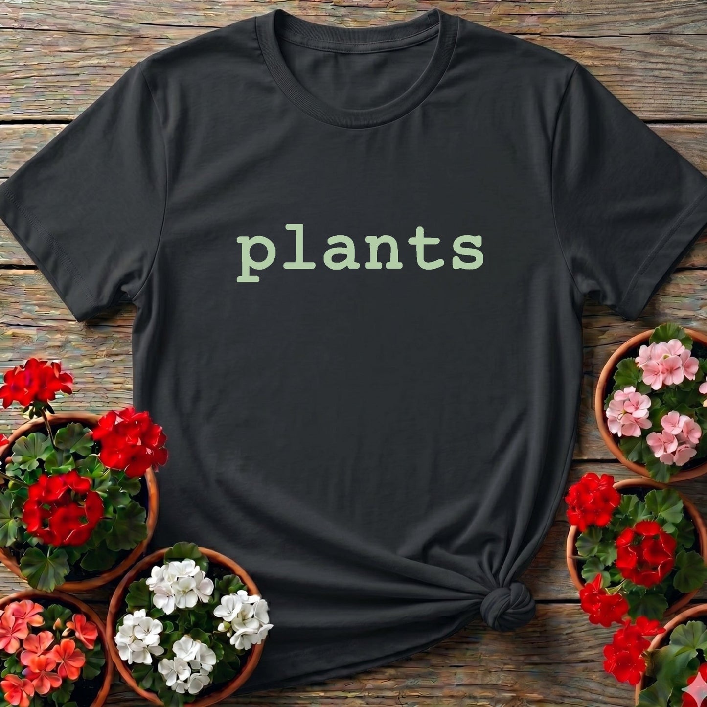 Plants T-Shirt Simple Minimalist Gardening Tee for Plant Lovers - GardeningTshirts
