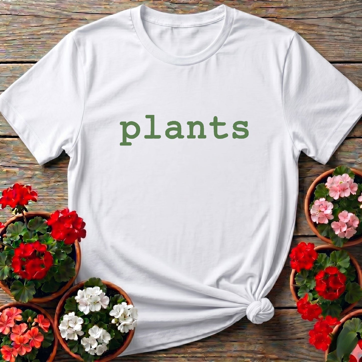 Plants T-Shirt Simple Minimalist Gardening Tee for Plant Lovers - GardeningTshirts