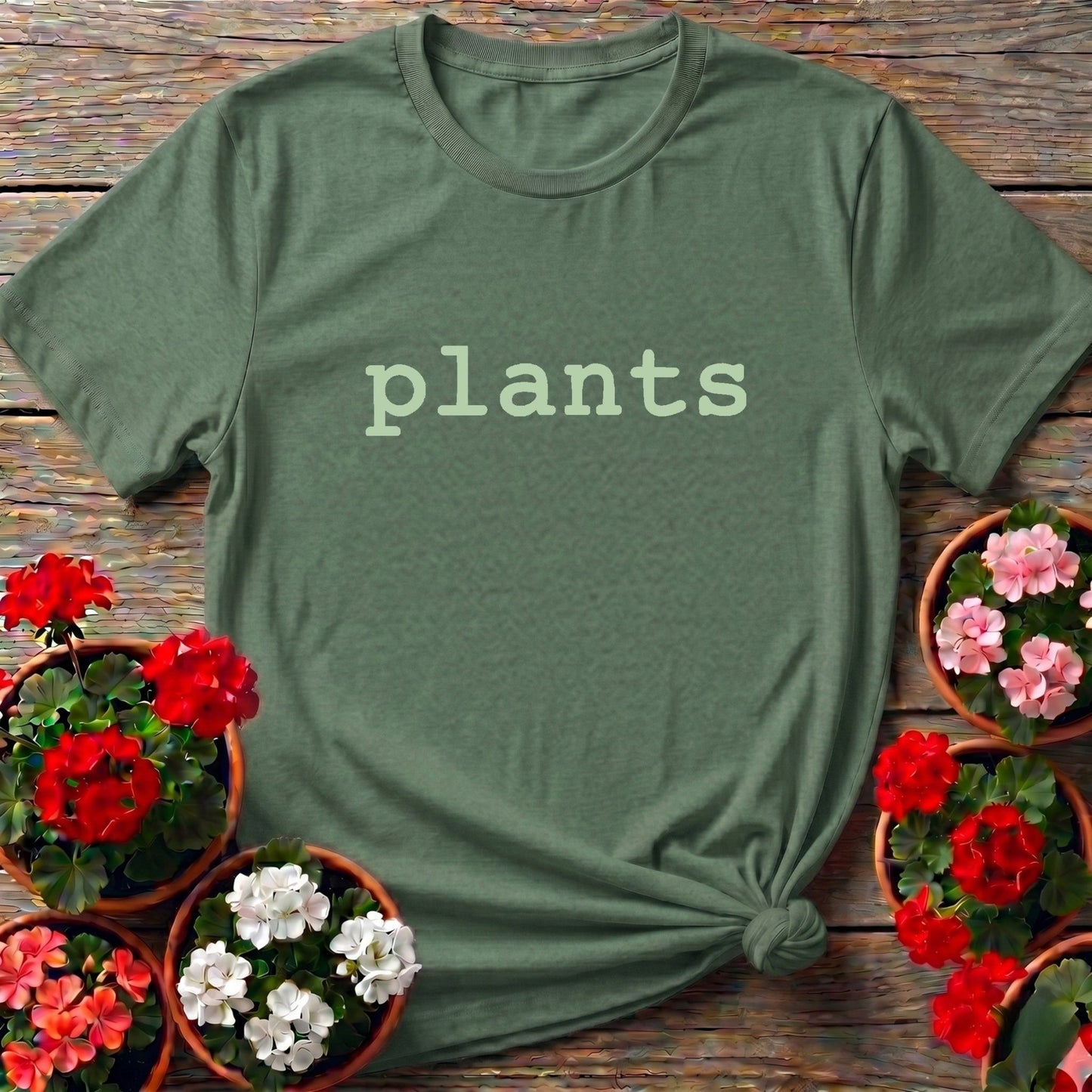 Plants T-Shirt Simple Minimalist Gardening Tee for Plant Lovers - GardeningTshirts