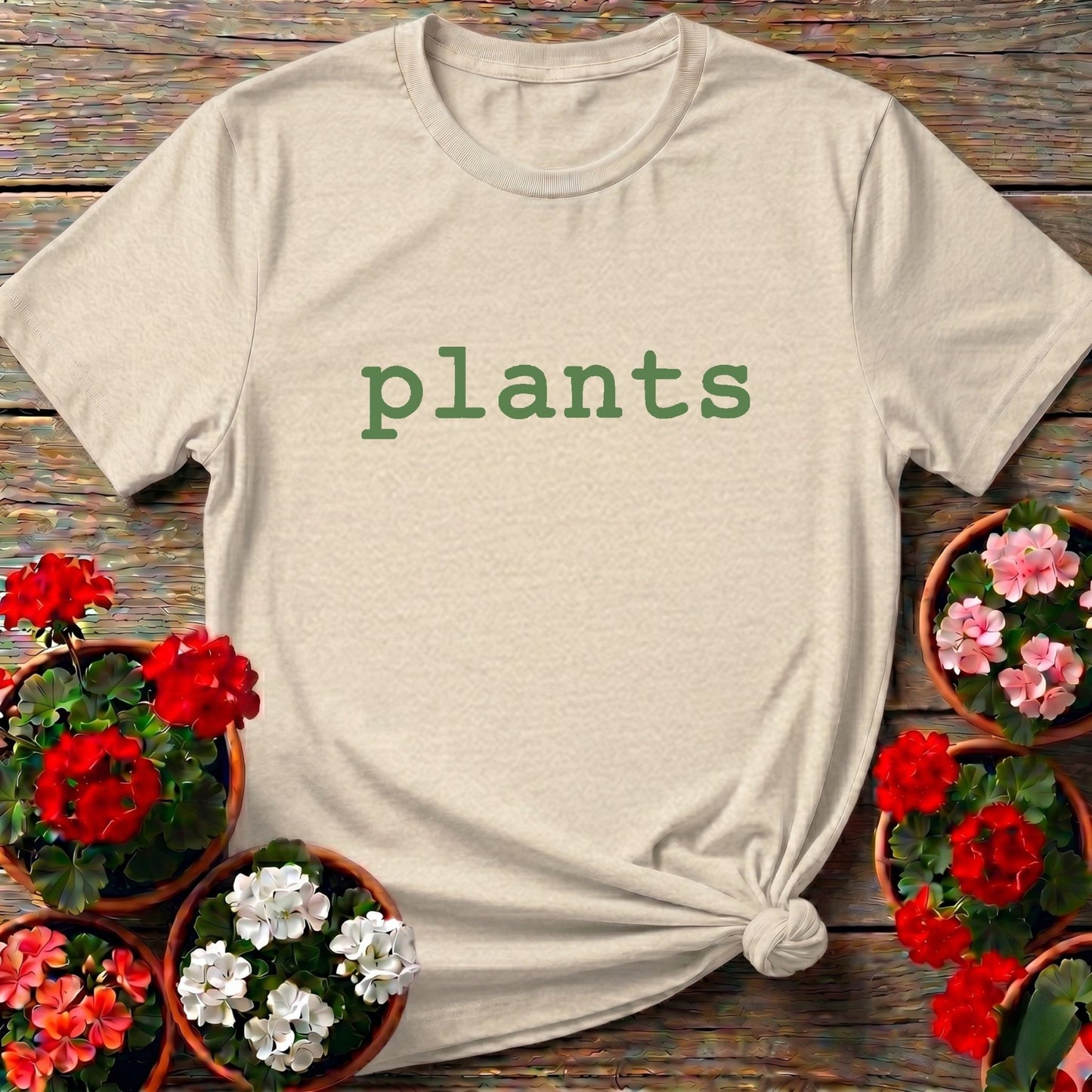 Plants T-Shirt Simple Minimalist Gardening Tee for Plant Lovers - GardeningTshirts