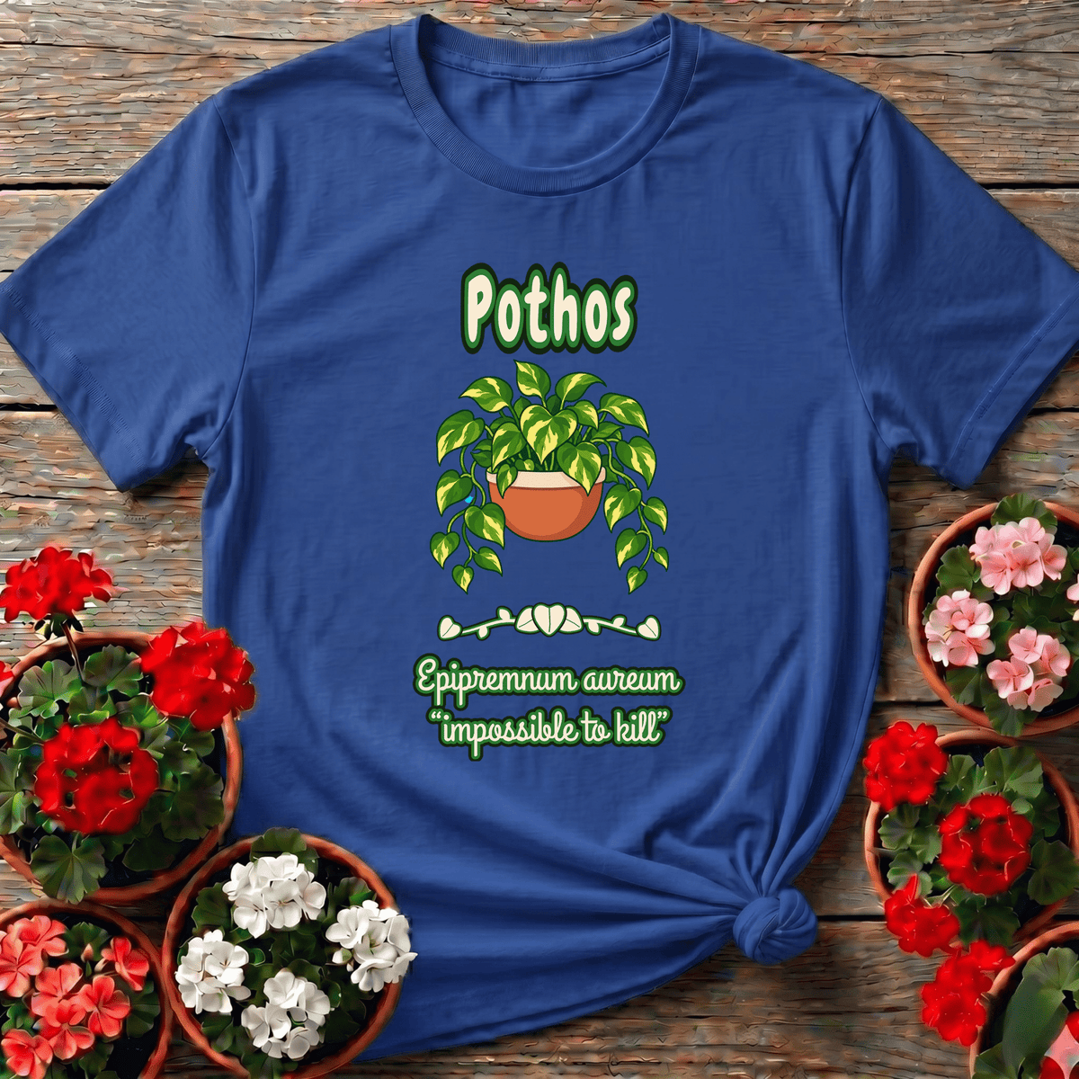 Pothos Epipremnum Aureum Impossible to Kill Plant Tee - GardeningTshirts