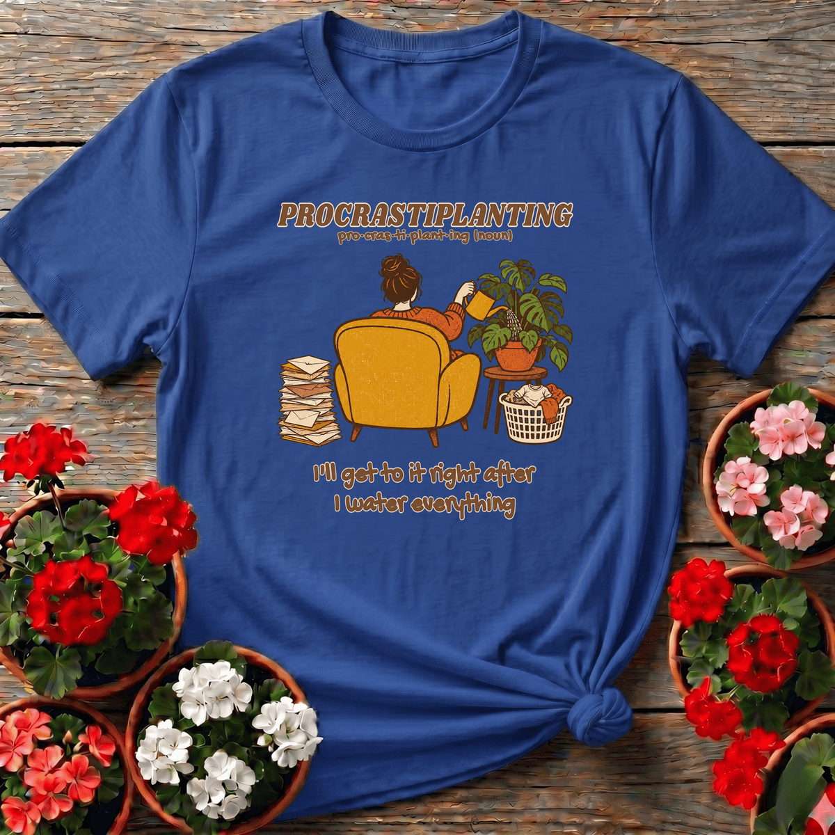 Procrastiplanting Funny Plant Lady Dictionary T-Shirt - GardeningTshirts