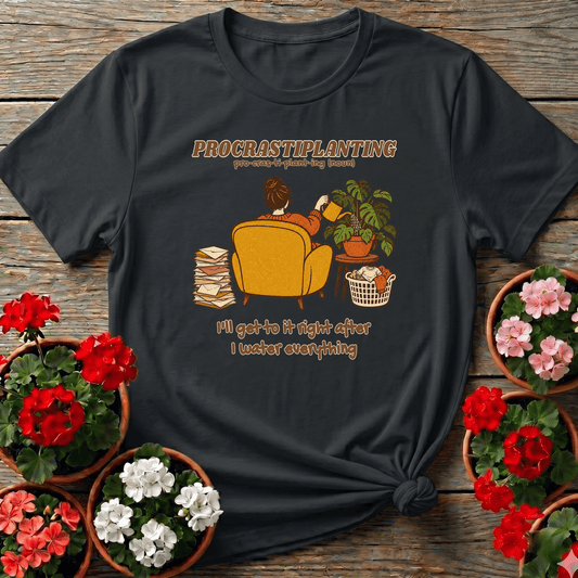 Procrastiplanting Funny Plant Lady Dictionary T-Shirt - GardeningTshirts