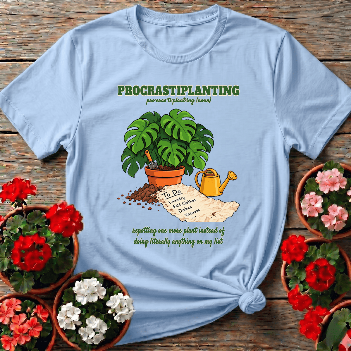 Procrastiplanting Funny Plant Lover Gardening T-Shirt - GardeningTshirts