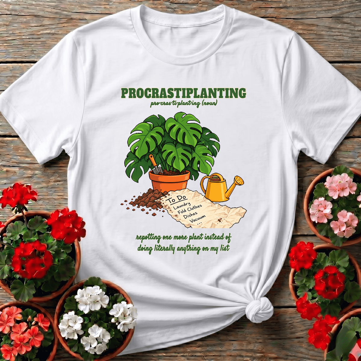 Procrastiplanting Funny Plant Lover Gardening T-Shirt - GardeningTshirts