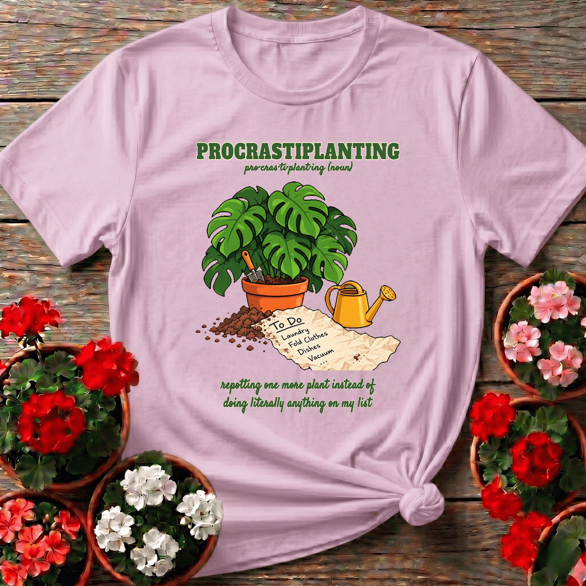 Procrastiplanting Funny Plant Lover Gardening T-Shirt - GardeningTshirts