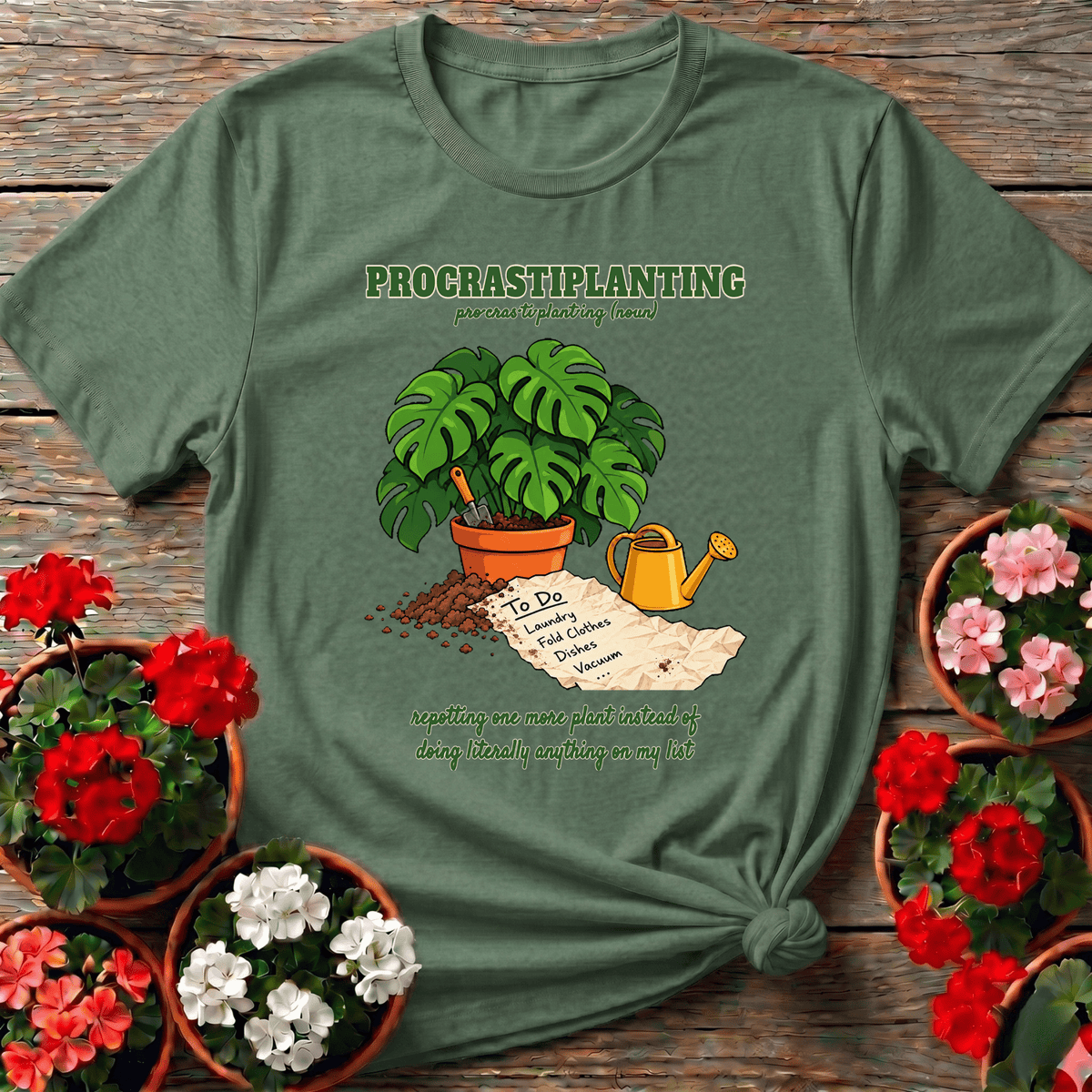 Procrastiplanting Funny Plant Lover Gardening T-Shirt - GardeningTshirts
