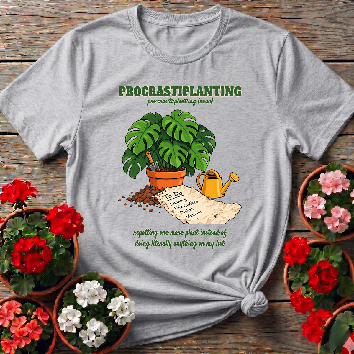Procrastiplanting Funny Plant Lover Gardening T-Shirt - GardeningTshirts