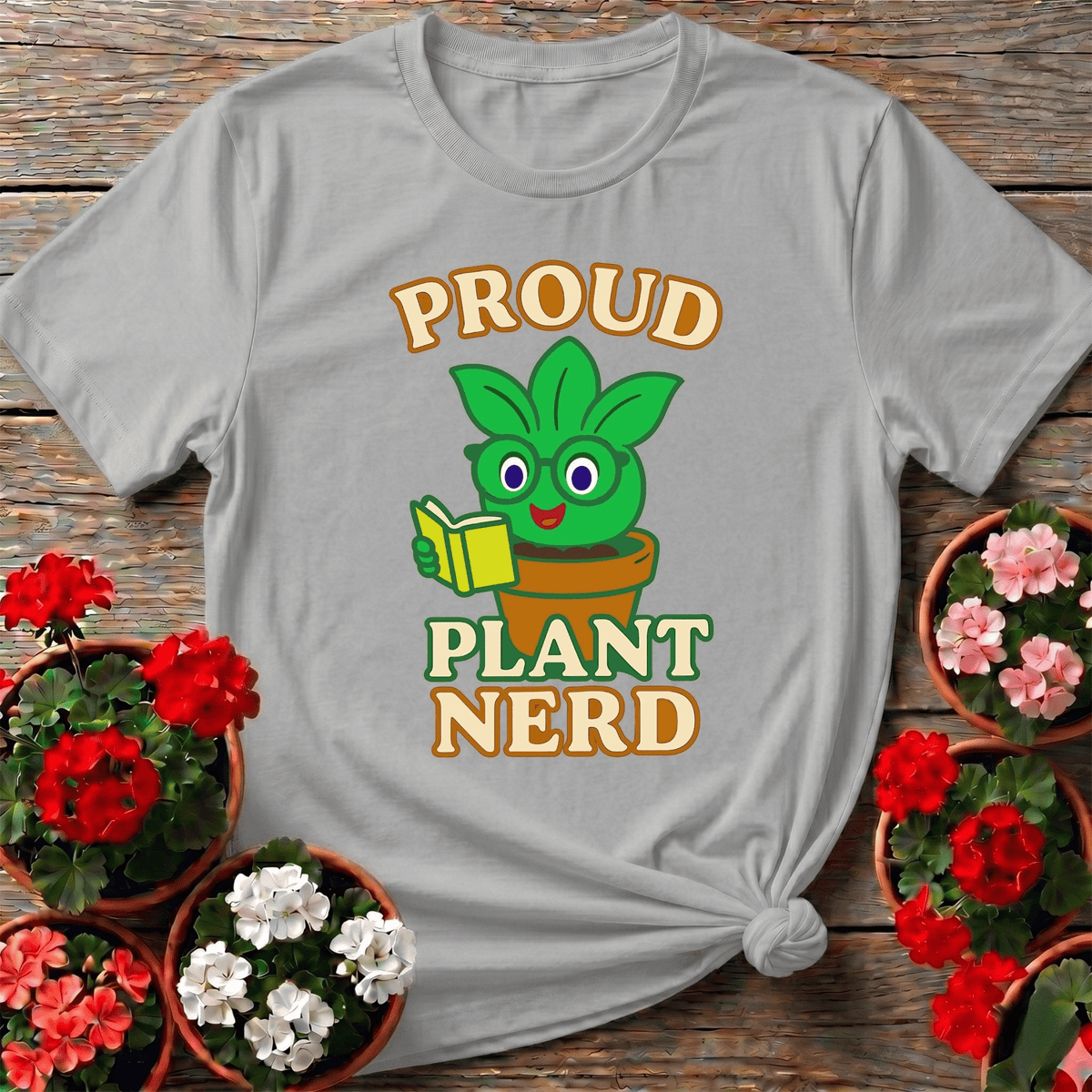 Proud Plant Nerd Cute Houseplant T-shirt - GardeningTshirts