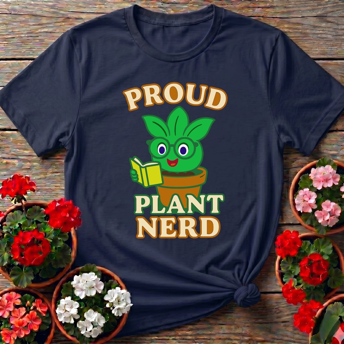 Proud Plant Nerd Cute Houseplant T-shirt - GardeningTshirts
