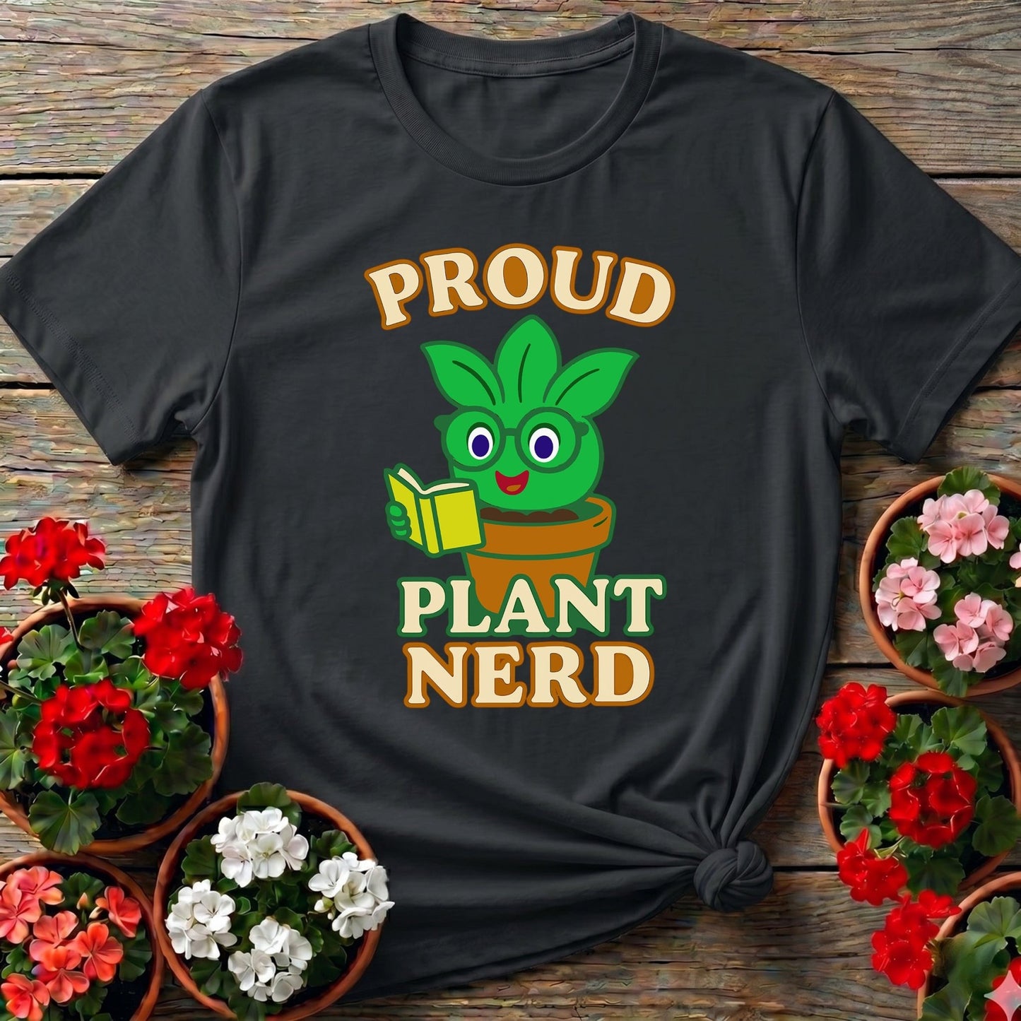 Proud Plant Nerd Cute Houseplant T-shirt - GardeningTshirts