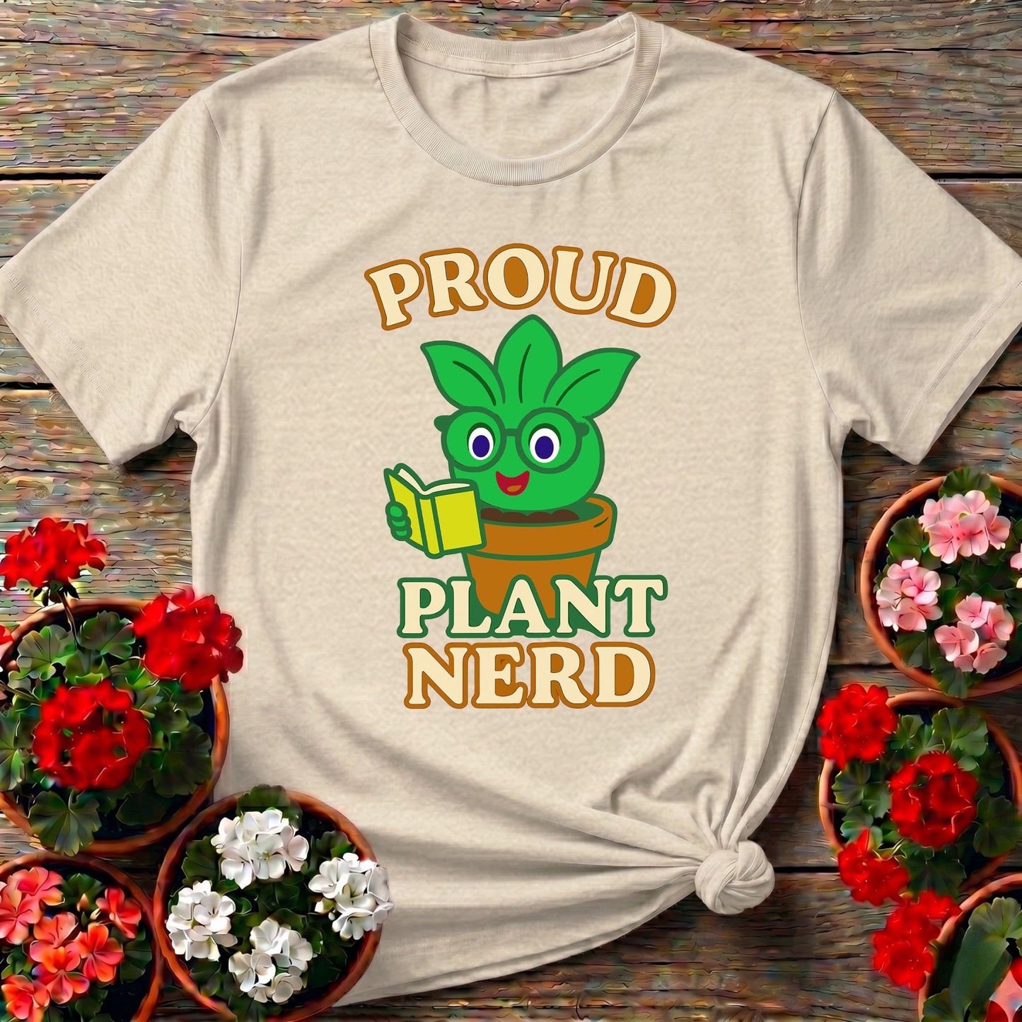 Proud Plant Nerd Cute Houseplant T-shirt - GardeningTshirts